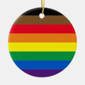 Philly regenboogpride homo's kerst keramisch ornament (Voorkant)