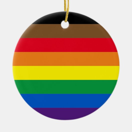 Philly regenboogpride homo's kerst keramisch ornament (Voorkant)