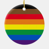 Philly regenboogpride homo's kerst keramisch ornament (Achterkant)