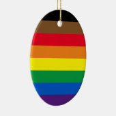 Philly regenboogpride homo's kerst keramisch ornament (Rechts)
