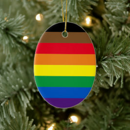 Philly regenboogpride homo's kerst keramisch ornament