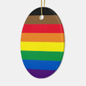 Philly regenboogpride homo's kerst keramisch ornament (Links)