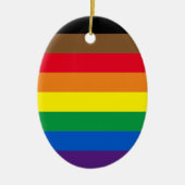 Philly regenboogpride homo's kerst keramisch ornament (Voorkant)