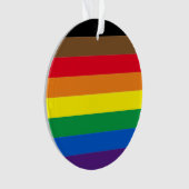 Philly regenboogpride homo's kerst ornament (voorkant)