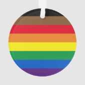 Philly regenboogpride homo's kerst ornament (achterkant)