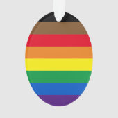 Philly regenboogpride homo's kerst ornament (achterkant)