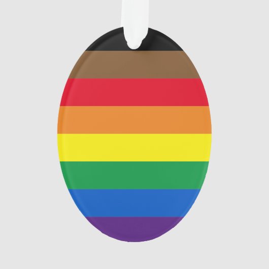 Philly regenboogpride homo's kerst ornament (achterkant)