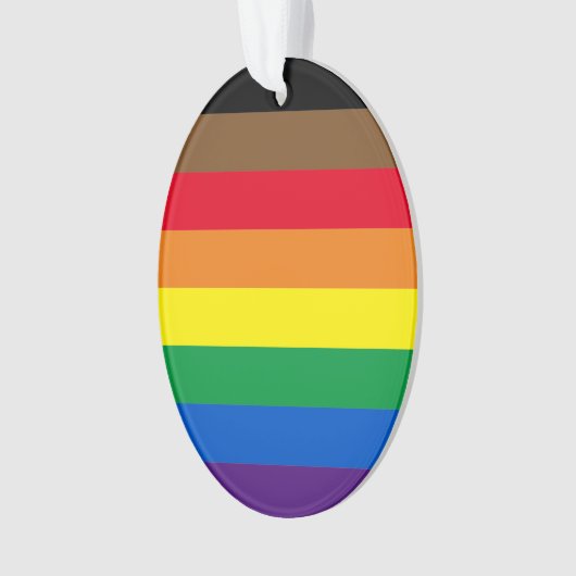 Philly regenboogpride homo's kerst ornament (voorkant)