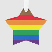 Philly regenbow pride gay include vlaggenster ornament (achterkant)