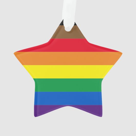 Philly regenbow pride gay include vlaggenster ornament (achterkant)