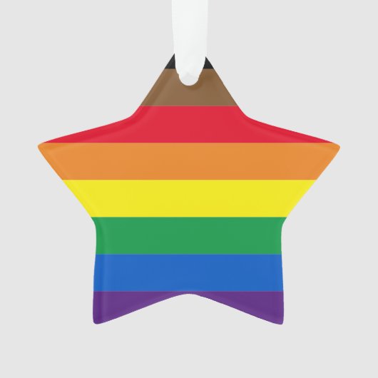 Philly regenbow pride gay include vlaggenster ornament (voorkant)