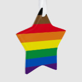 Philly regenbow pride gay include vlaggenster ornament (voorkant)