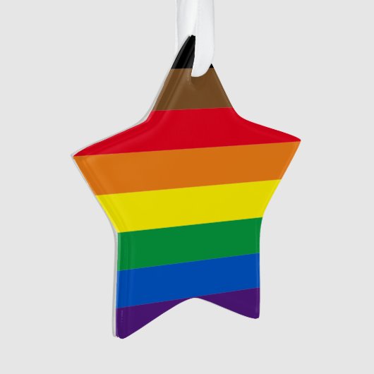 Philly regenbow pride gay include vlaggenster ornament (voorkant)