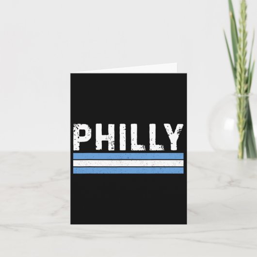 Philly Retro Vintage Philadelphia Pennsylvania Toe Kaart (Voorkant)