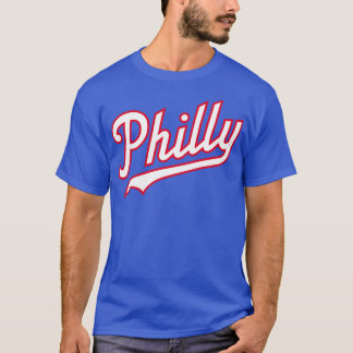 Philly Script BlueWhiteRed T-shirt