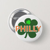 Philly Shamrock Button (Voorkant /achterkant)