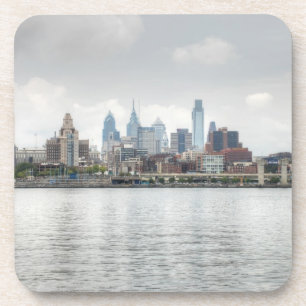 Philly skyline 2 bier onderzetter