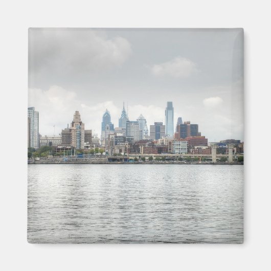 Philly skyline 2 magneet (Voorkant)