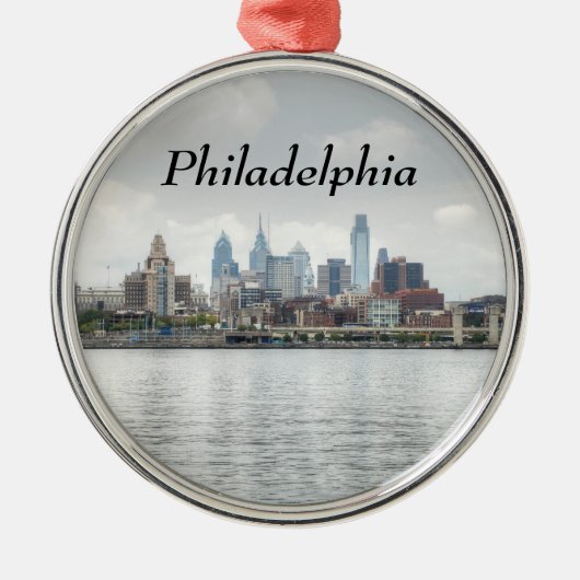 Philly skyline 2 metalen ornament (Voorkant)