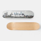 Philly skyline 2 skateboard (Horizontaal)