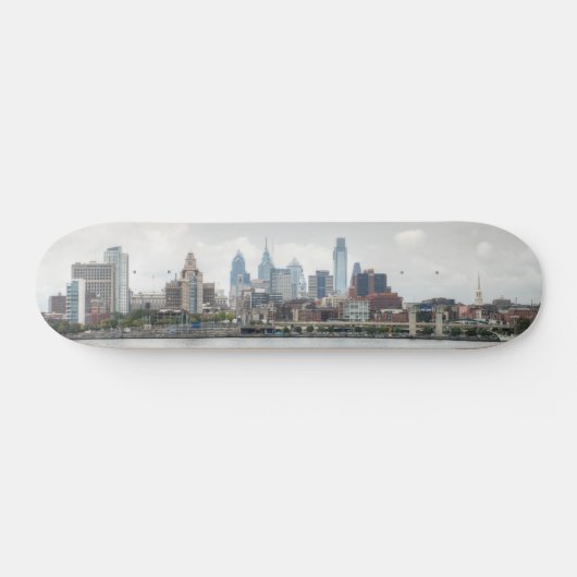 Philly skyline 2 skateboard (Horizontaal)