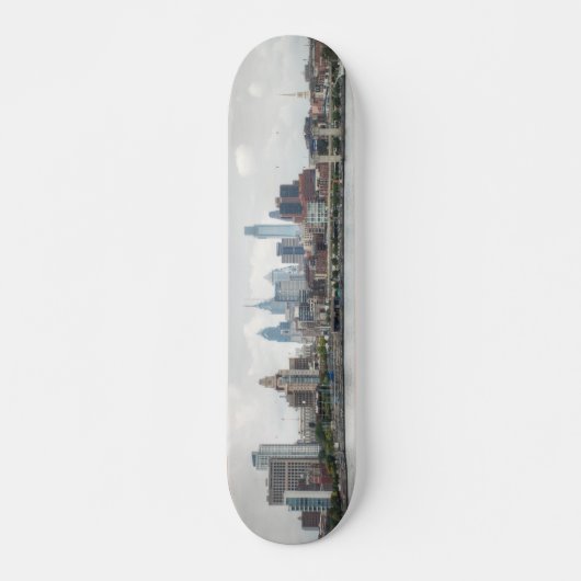 Philly skyline 2 skateboard (Voorkant)