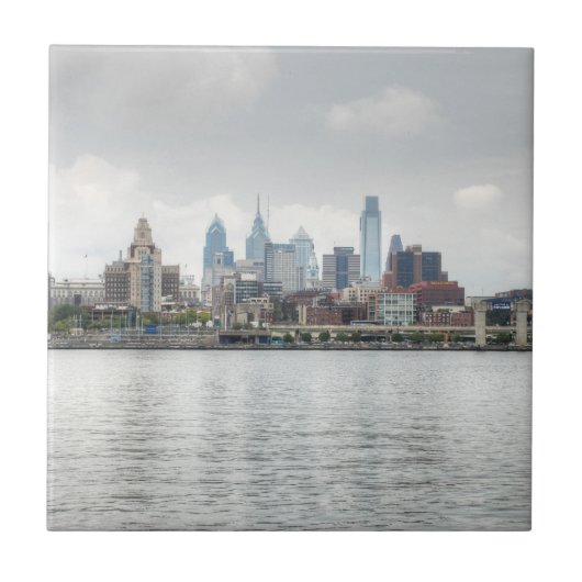 Philly skyline 2 tegeltje (Voorkant)