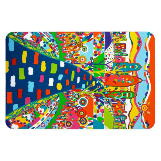 Philly Skyline 4 x 6 flexibele magneet (Horizontaal)