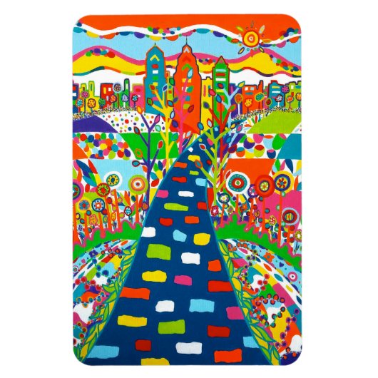 Philly Skyline 4 x 6 flexibele magneet (Verticaal)