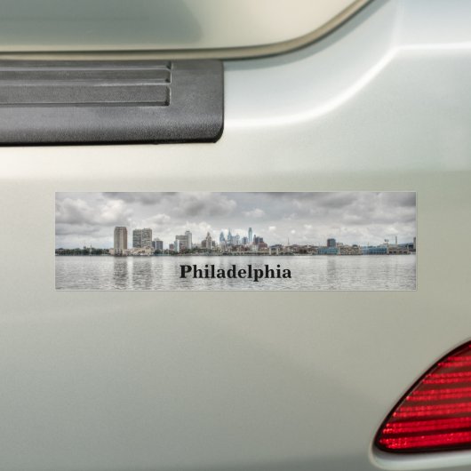 Philly skyline bumpersticker (Op auto)