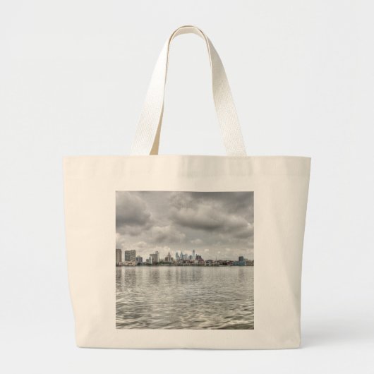 Philly skyline grote tote bag (Voorkant)