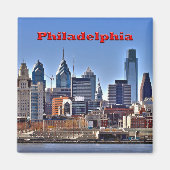 Philly Skyline HDR Magnet (Voorkant)