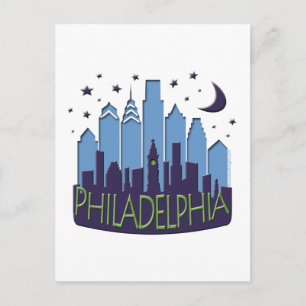 Philly Skyline megcool Briefkaart