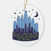 Philly Skyline megcool Keramisch Ornament (Links)