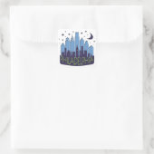 Philly Skyline megcool Vierkante Sticker (Tas)