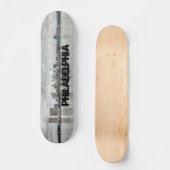 Philly skyline persoonlijk skateboard (Voorkant)
