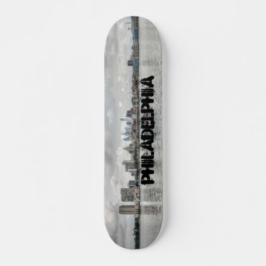Philly skyline persoonlijk skateboard (Voorkant)