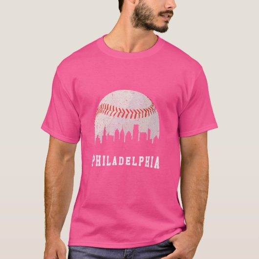 Philly skyline shirt -  Philadelphia Baseba (Voorkant)