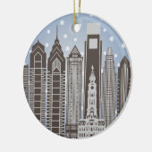 Philly Snowflakes Keramisch Ornament (Links)