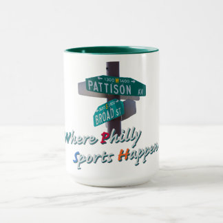 Philly Sport Gebeurt Breed en Pattison T-Shirt Mok