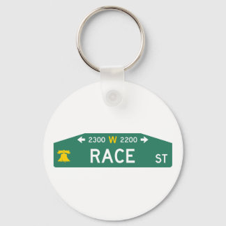 Philly Straatbord Pokerchip: Voor JOUW Adres! Sleutelhanger