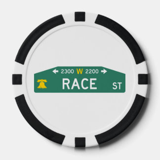 Philly Straatbord Pokerchip: Voor UW Adres! Poker Chips