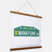 Philly Street Sign: Made For YOUR Address!  Hangend Wandkleed (Gebogen)