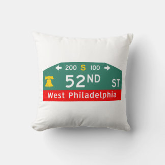 Philly Street Sign Pillow: For YOUR Address!  Kussen