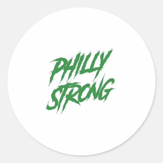 Philly Strong Graffiti Style  Ronde Sticker (Voorkant)