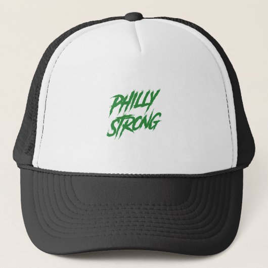 Philly Strong Graffiti Style Trucker Pet (Voorkant)