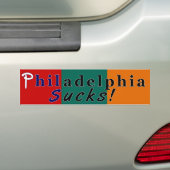 Philly Sucks Bumpersticker (Op auto)