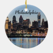Philly sunset keramisch ornament (Achterkant)