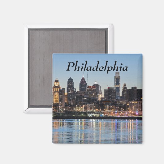 Philly sunset magneet (Voorkant / Achterkant)