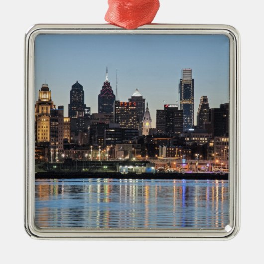 Philly sunset metalen ornament (Voorkant)